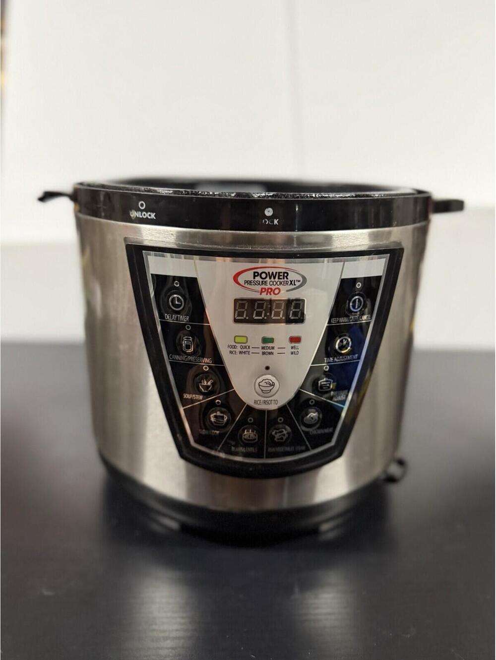 Power Pressure Cooker XL Pro PCXL-PRO6 Base Tested No Lid Pot Cord